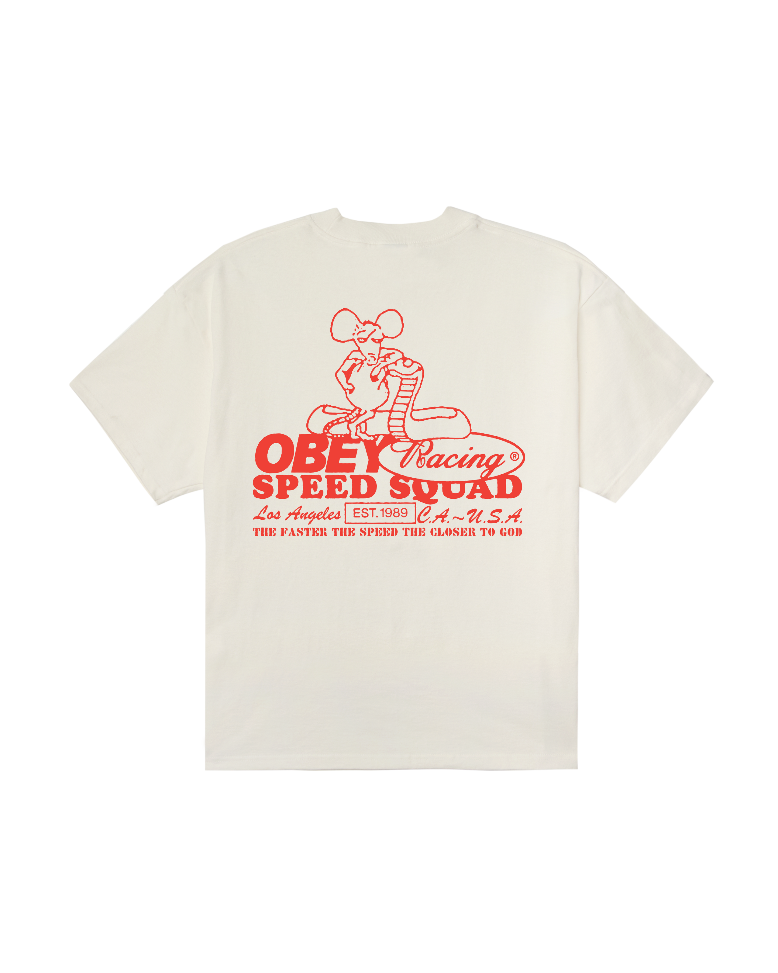 obey speed squad heavyweight t-shirt vintage white (zoomed)