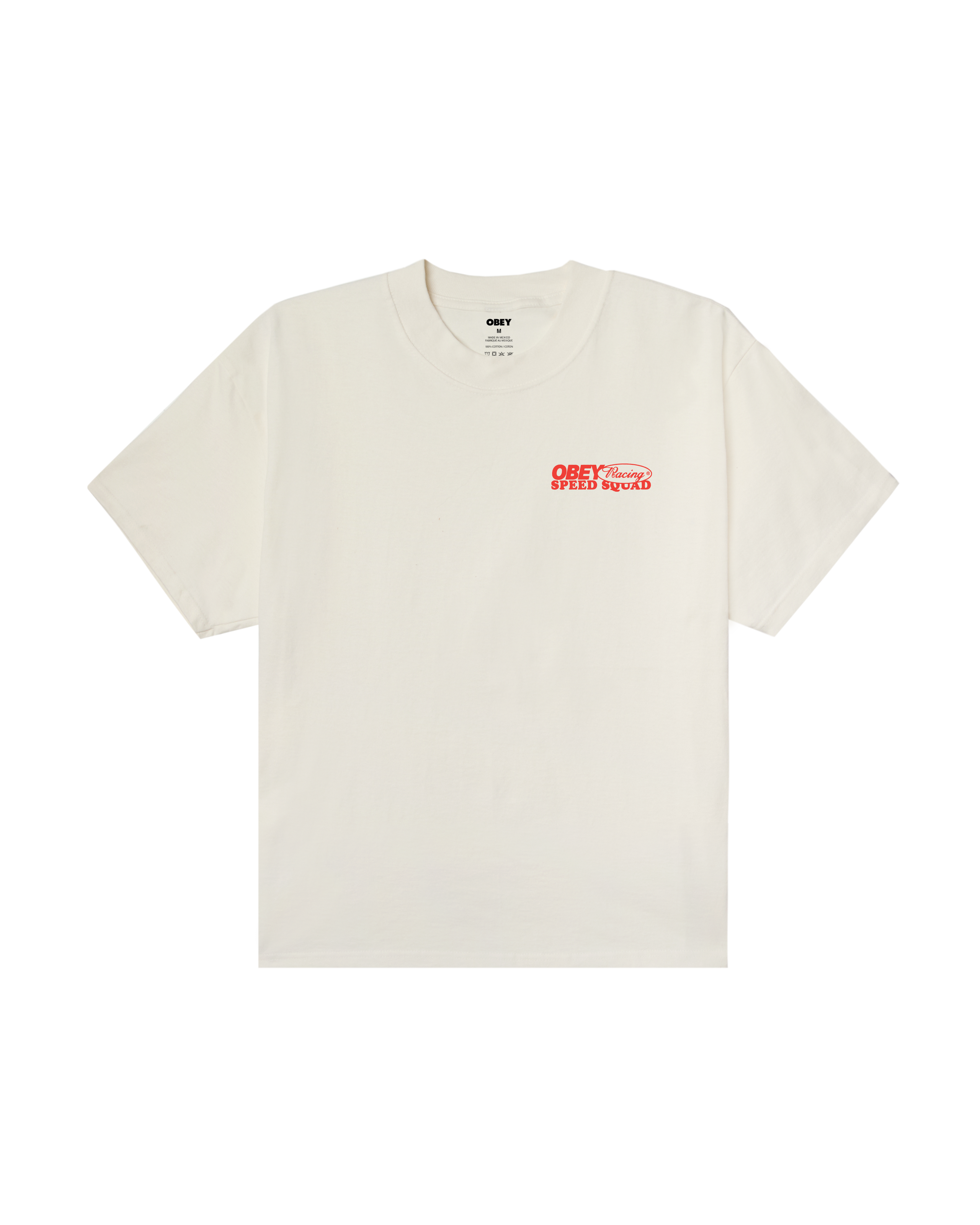obey speed squad heavyweight t-shirt vintage white (zoomed)