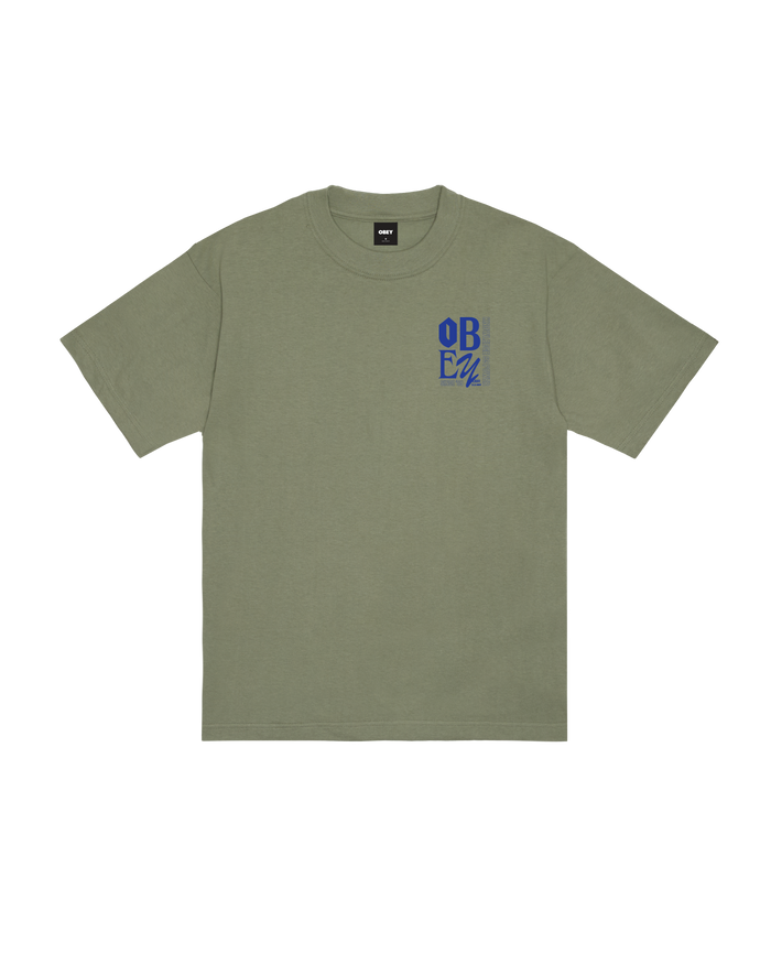 obey-knowledge-heavyweight-t-shirt-desert-green - alternate view