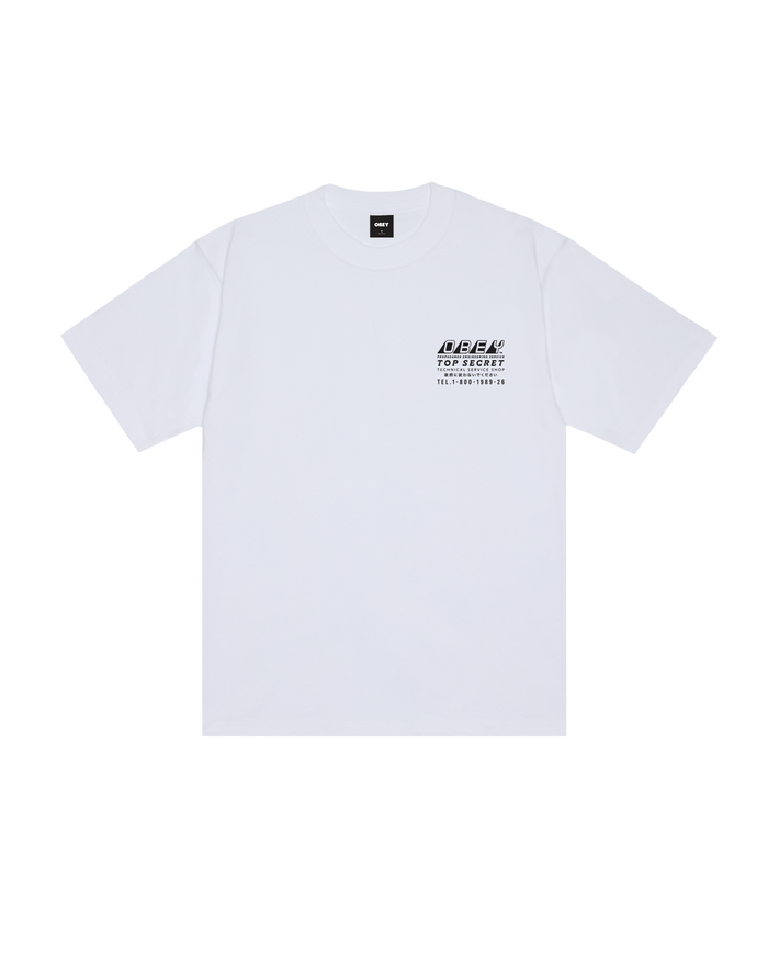 obey-top-secret-heavyweight-t-shirt-white - alternate view