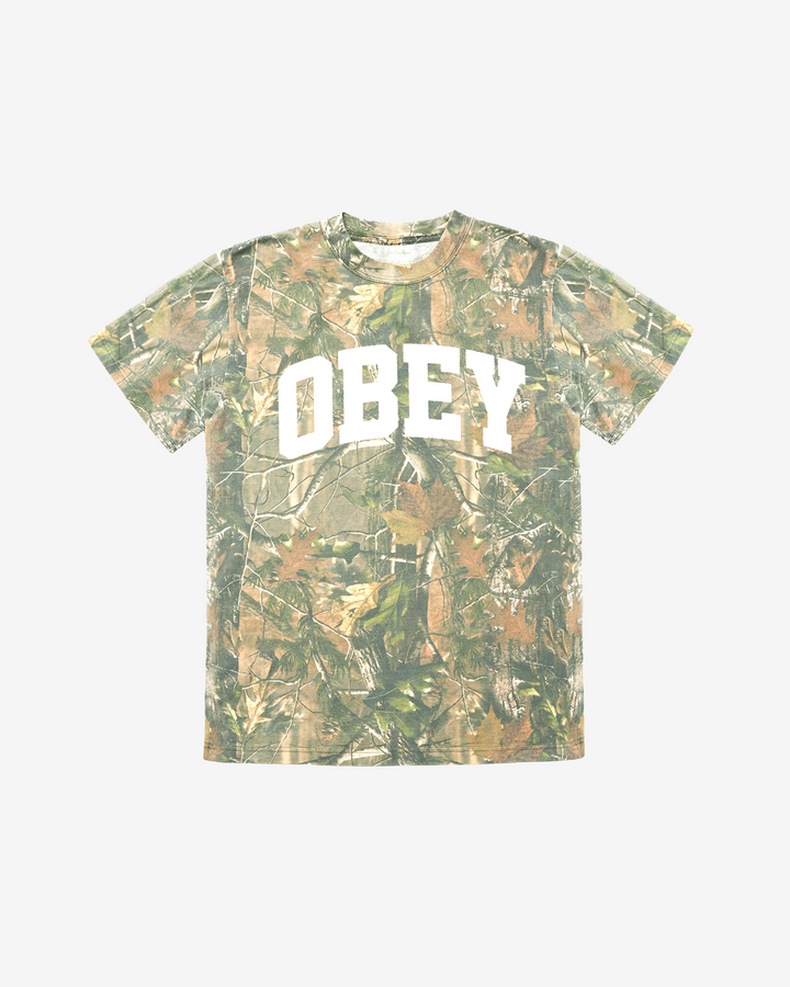 COLLEGIATE LEAF CAMO T-SHIRT T-SHIRT tree leaf camo