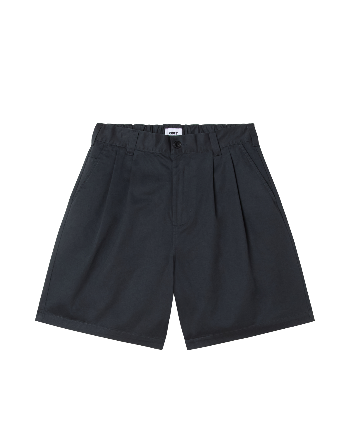obey foster pleated short black
