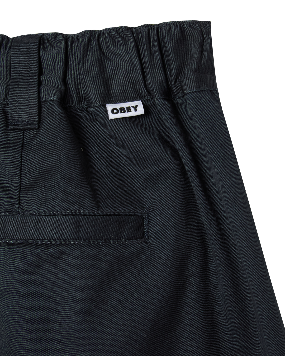 obey foster pleated short black