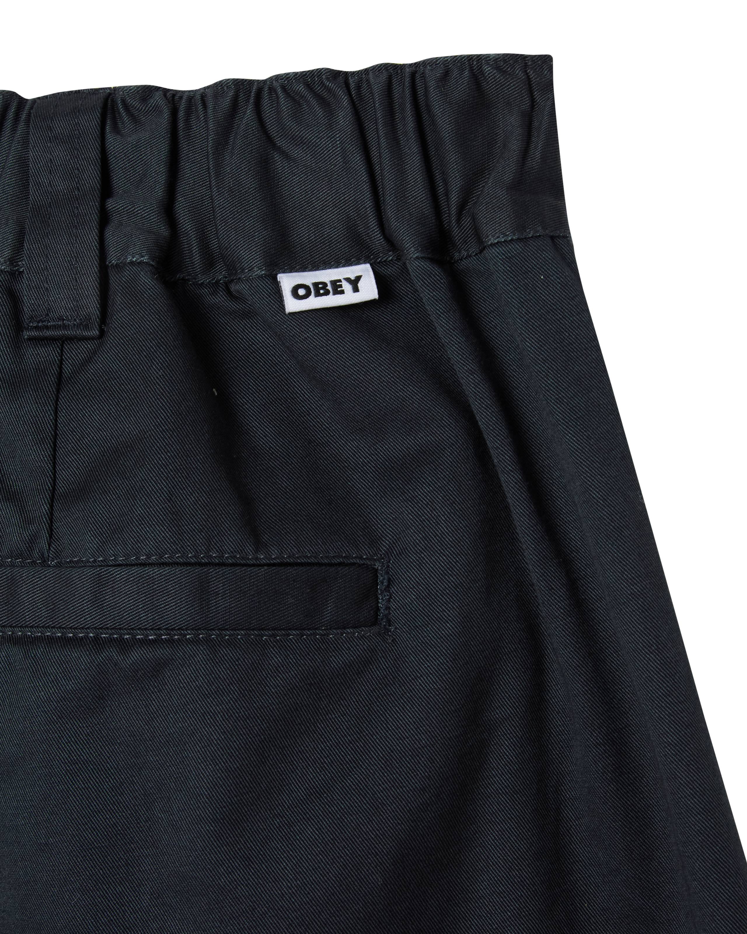 obey foster pleated short black (zoomed)