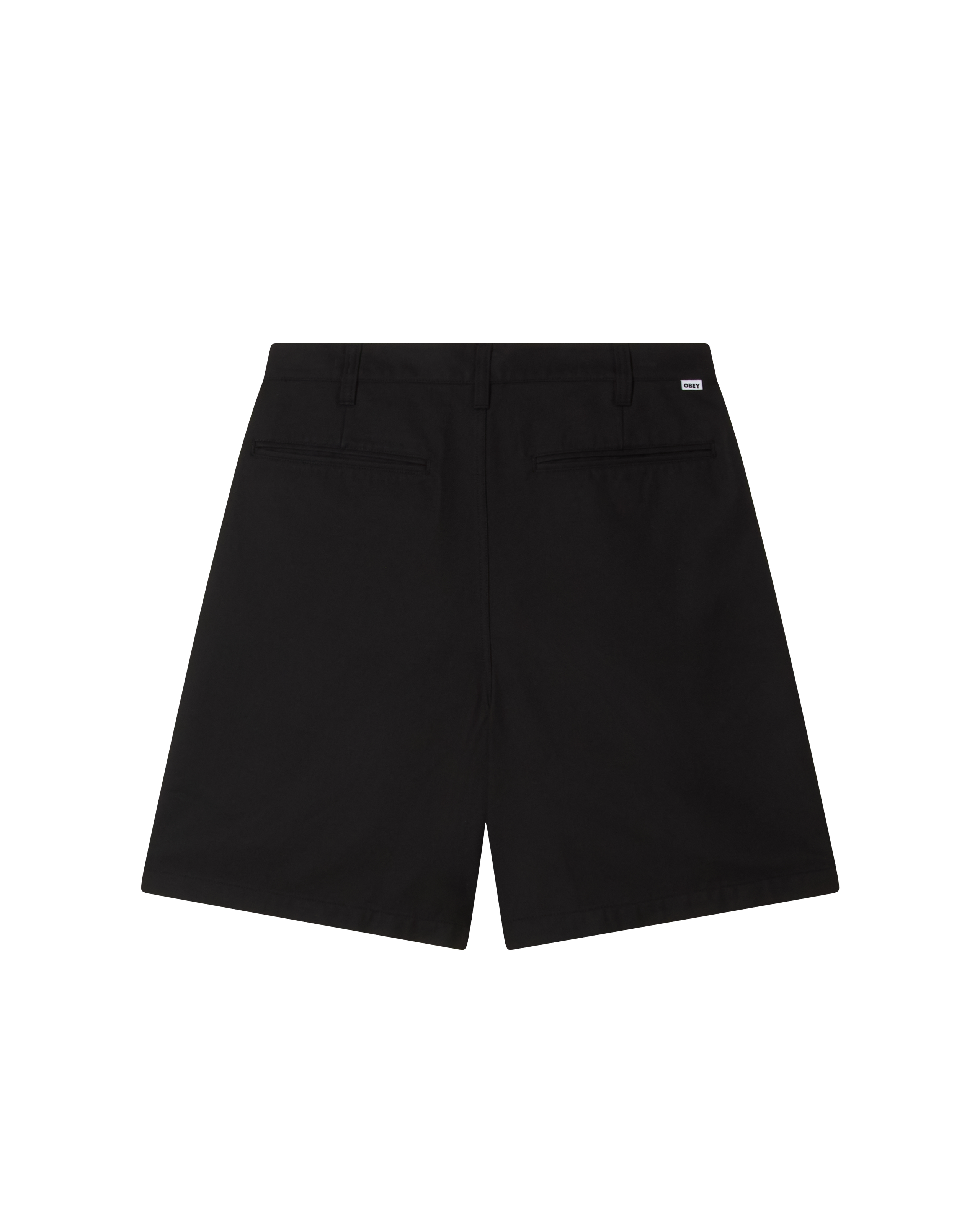 obey dean pleated short black (zoomed)
