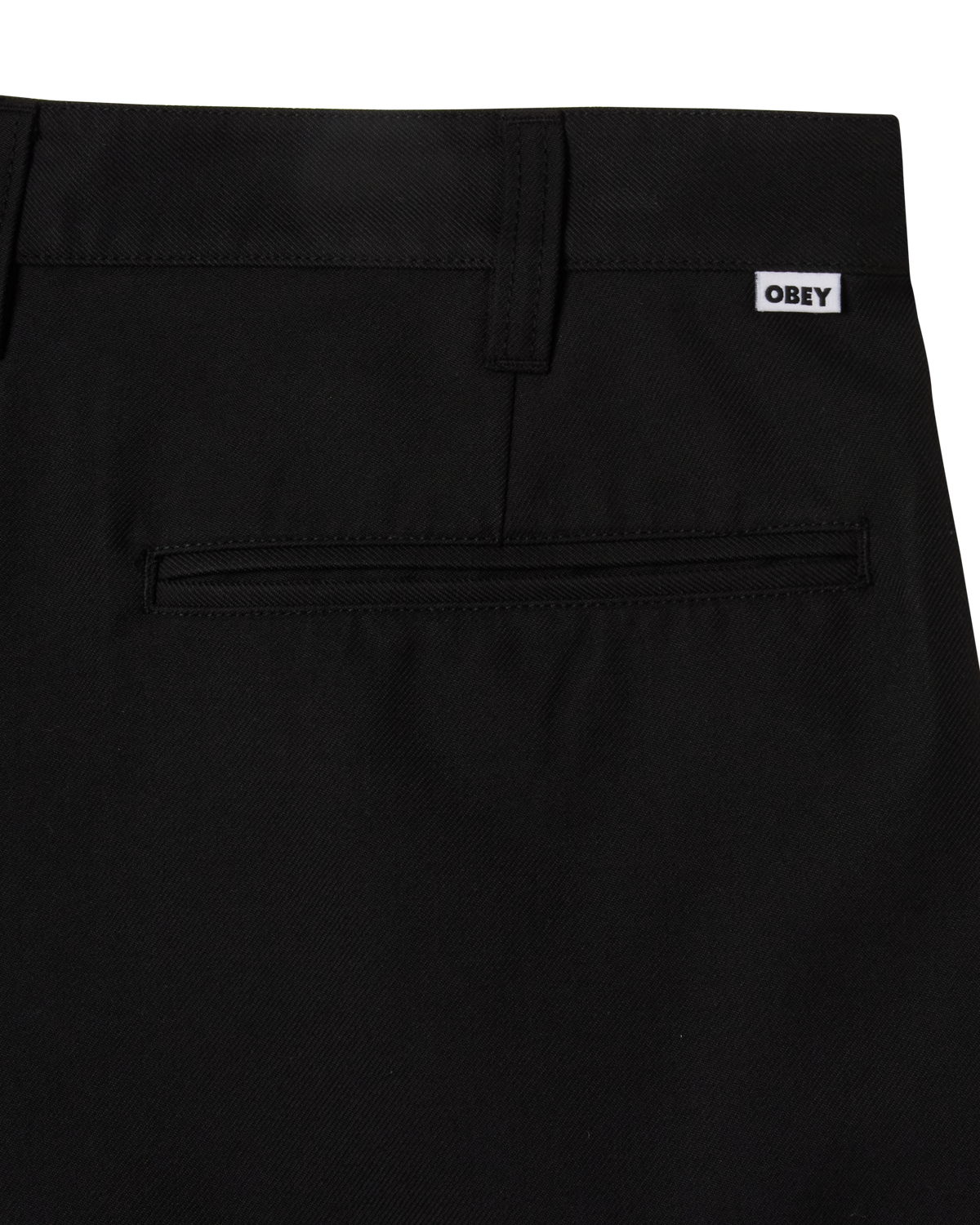 obey dean pleated short black