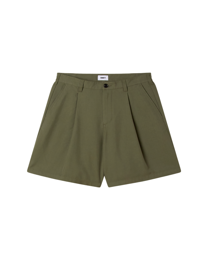 obey-dean-pleated-short-tea-leaf