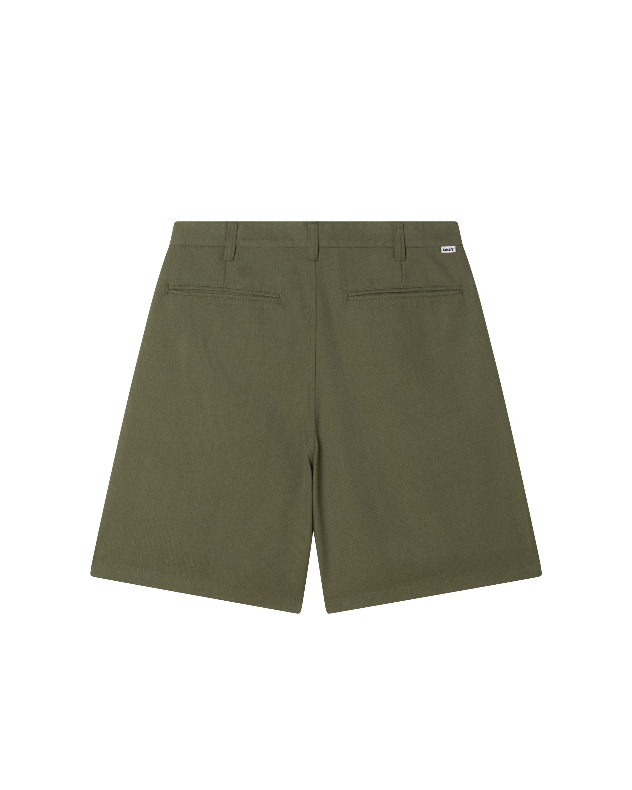 obey dean pleated short tea leaf (zoomed)