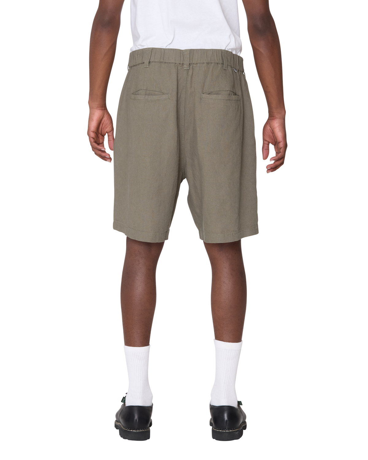 obey-foster-pleated-linen-short-smokey-olive