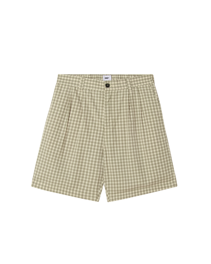 COEN PLEATED PLAID SHORT