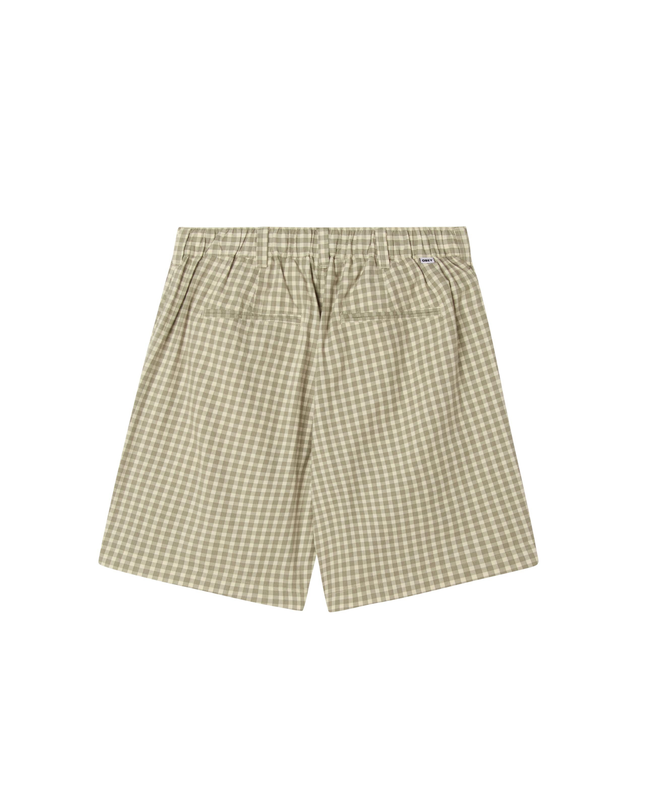 obey coen pleated plaid short birch multi (zoomed)