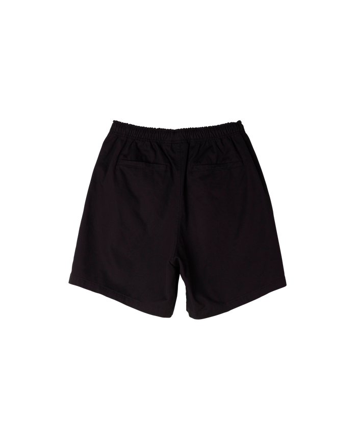 obey easy relaxed twill short black