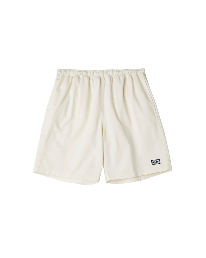 obey easy relaxed twill short unbleached