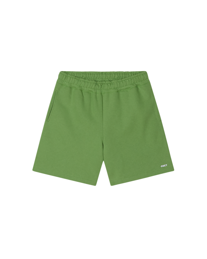 obey est works bold sweatshort piquant green