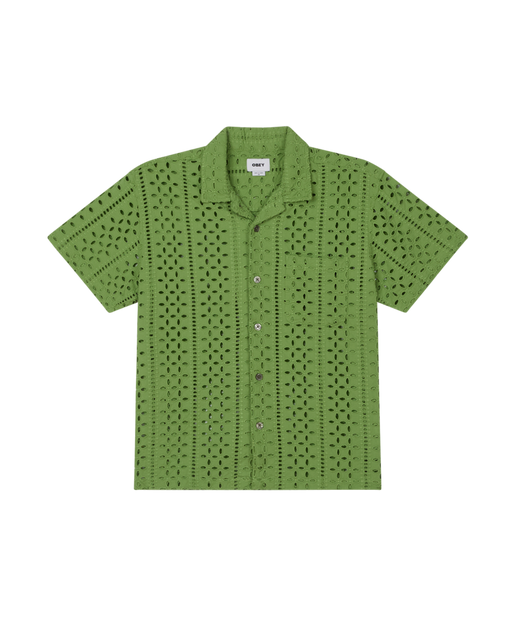 obey ayers ss shirt piquant green