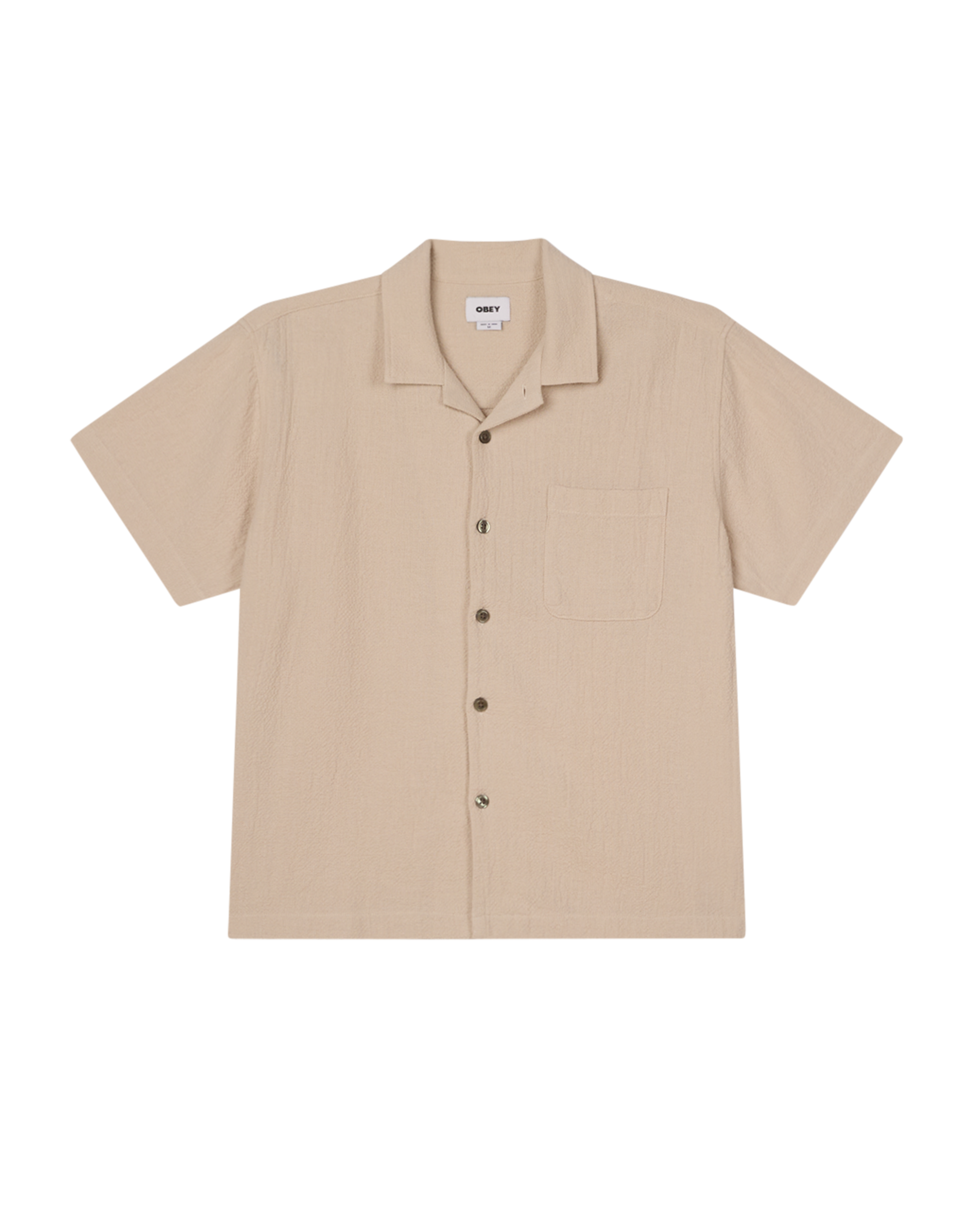 obey curtis ss shirt natural