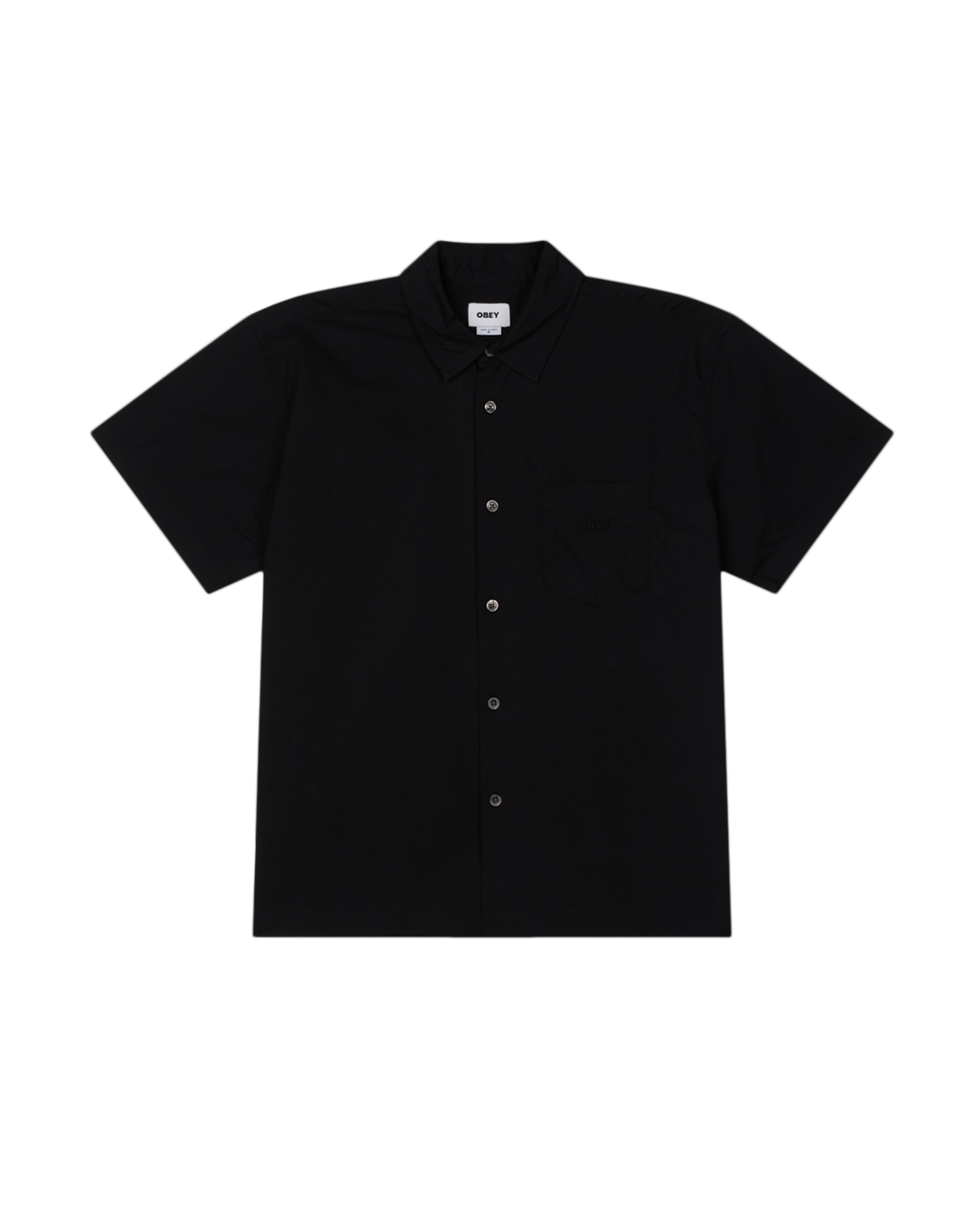 obey wire ss shirt black