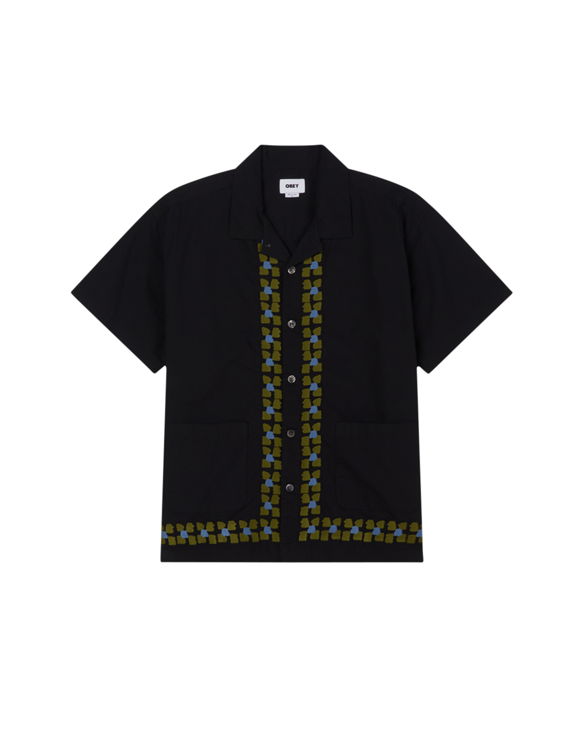 obey ruben ss shirt black multi