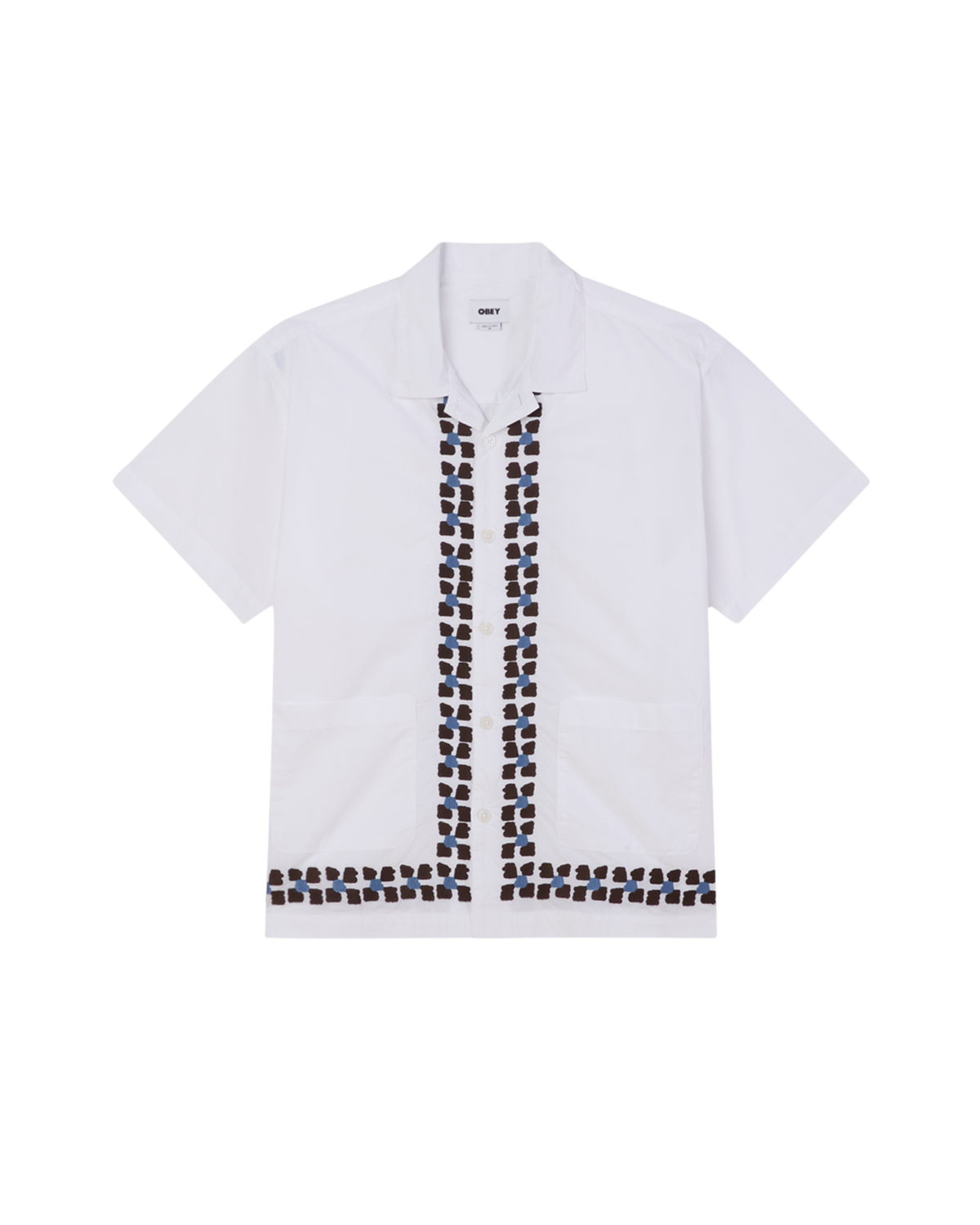 obey ruben ss shirt white multi