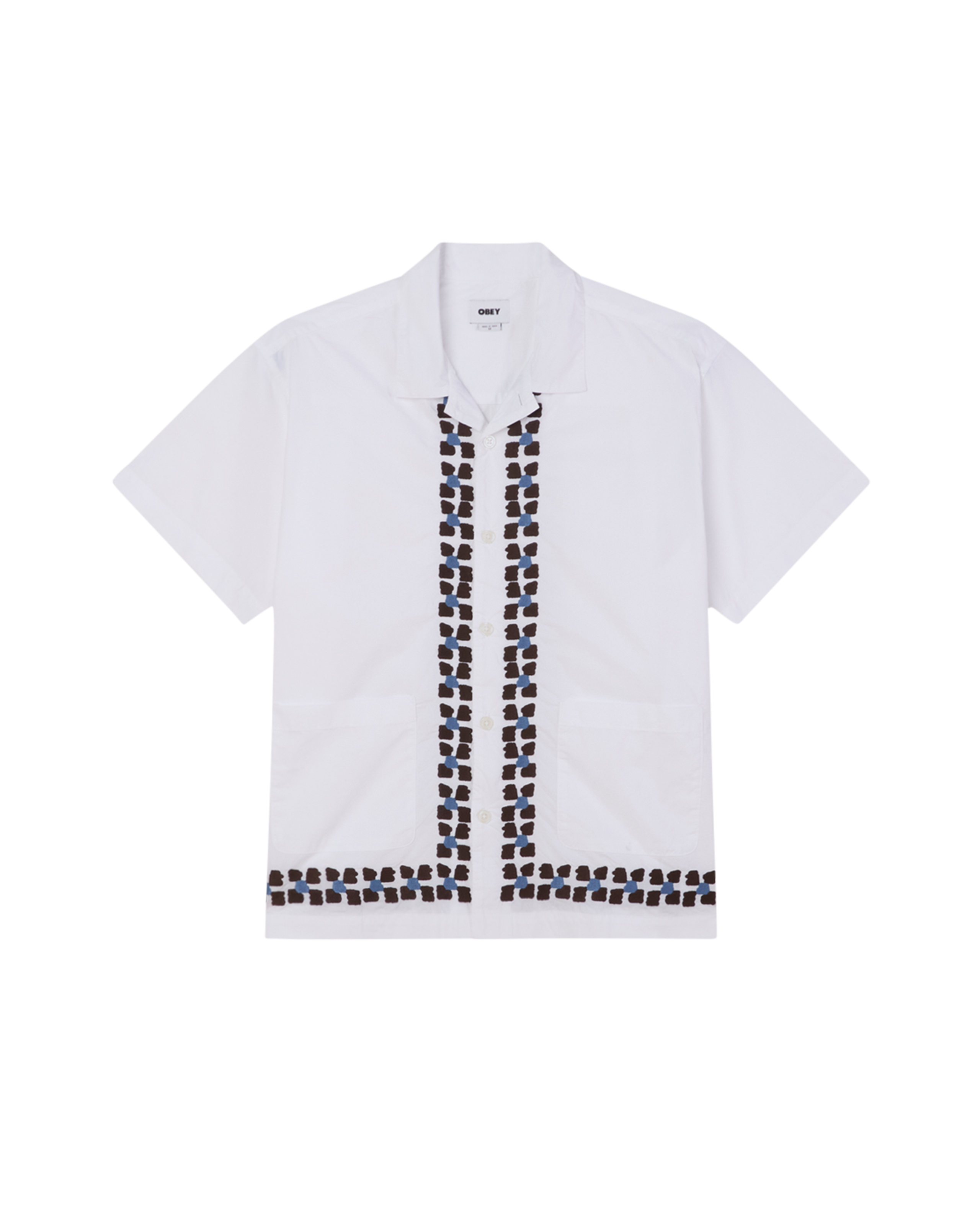 obey ruben ss shirt white multi