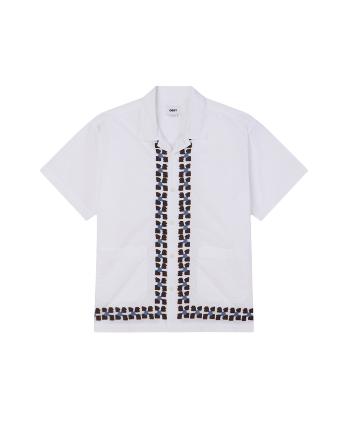 obey ruben ss shirt white multi