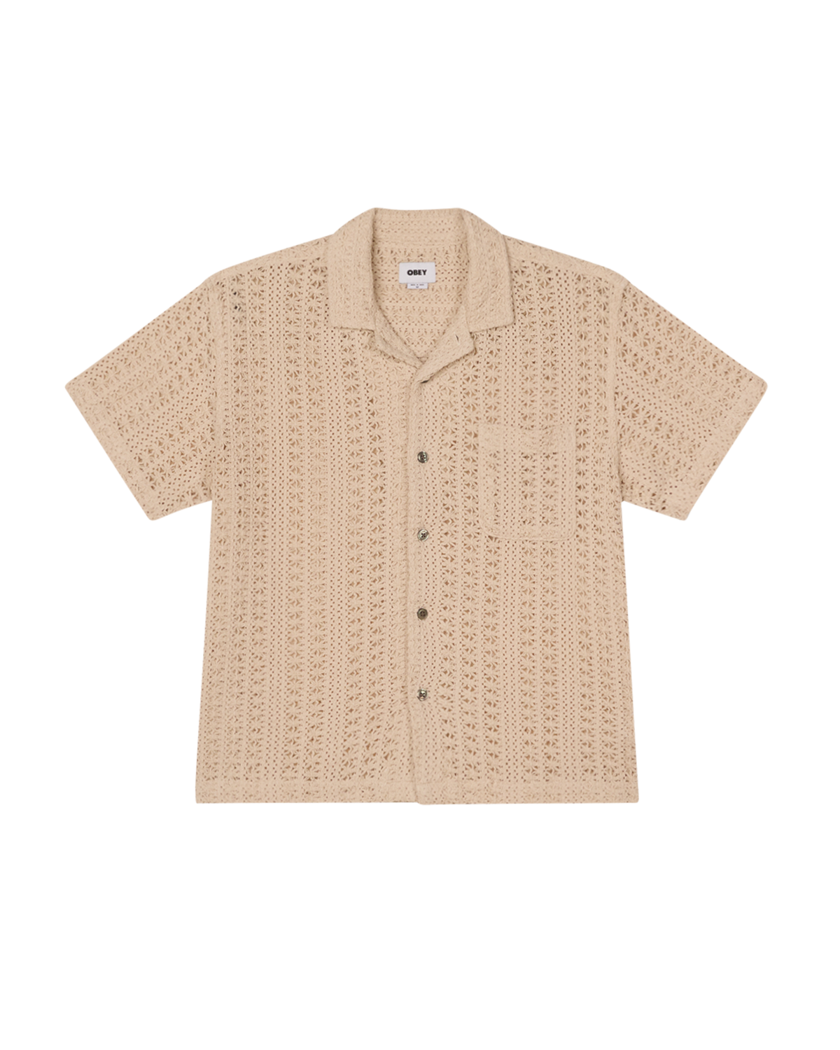 obey harison shirt natural