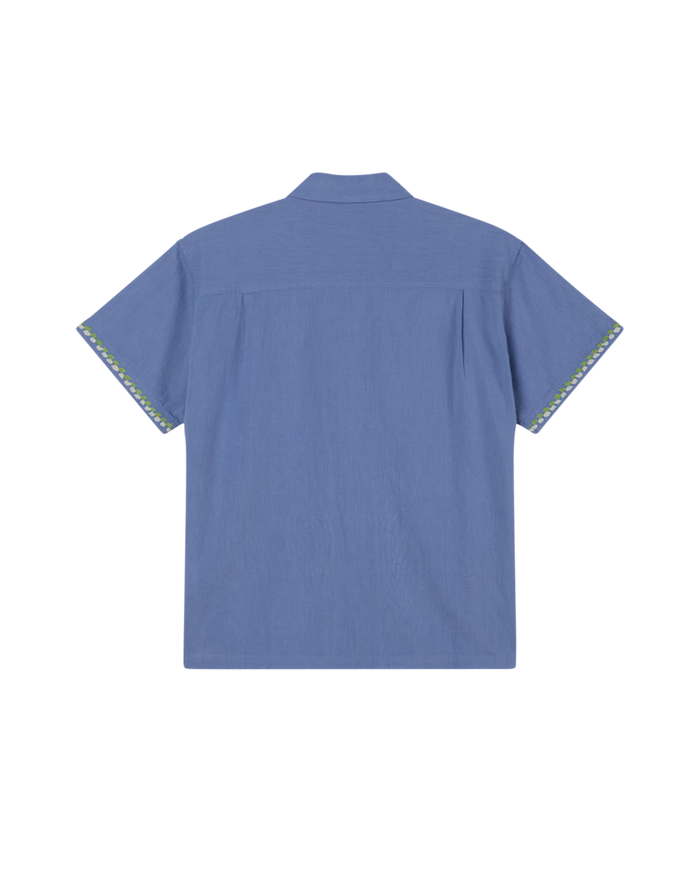 obey quentin shirt colony blue multi - alternate view