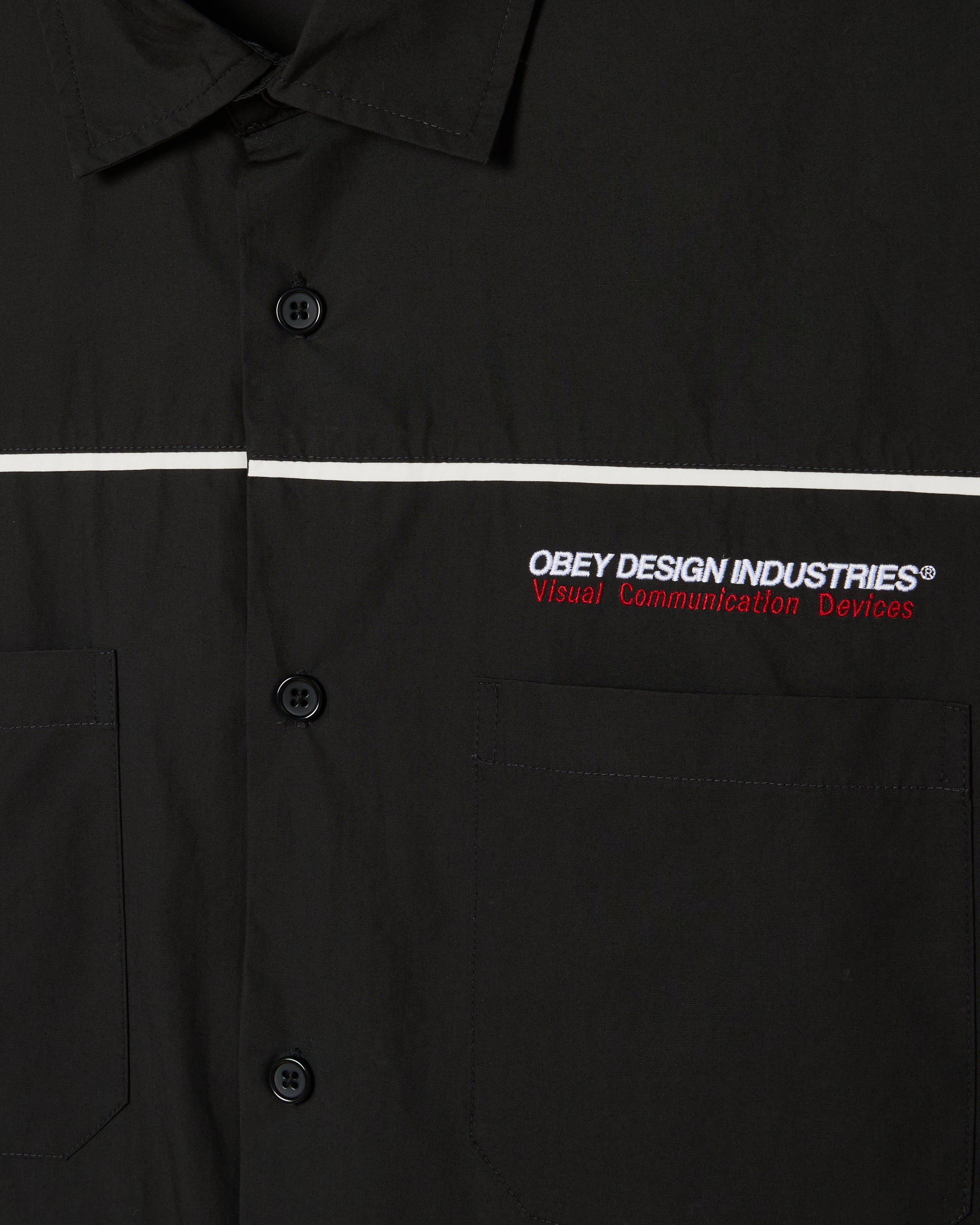 obey camber ss shirt black (zoomed)