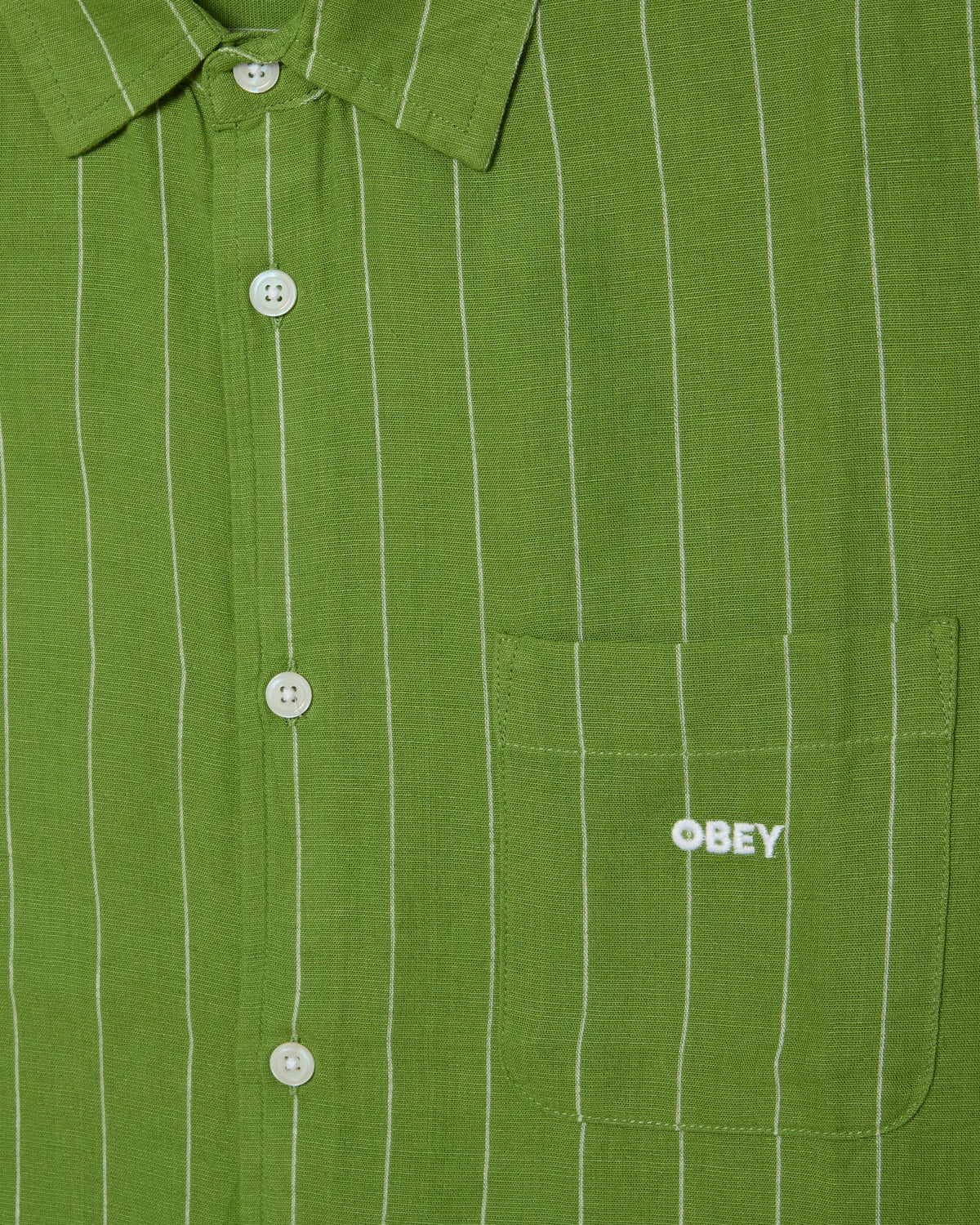 obey joe ss shirt piquant green multi