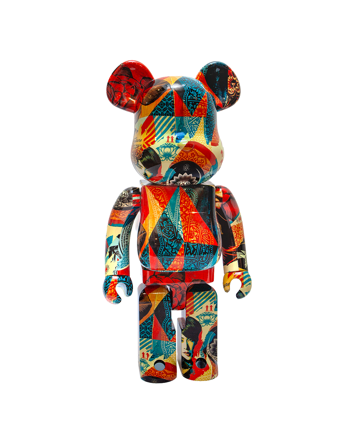 Shepard Fairey collage BEARBRICK 1000% - alternate view