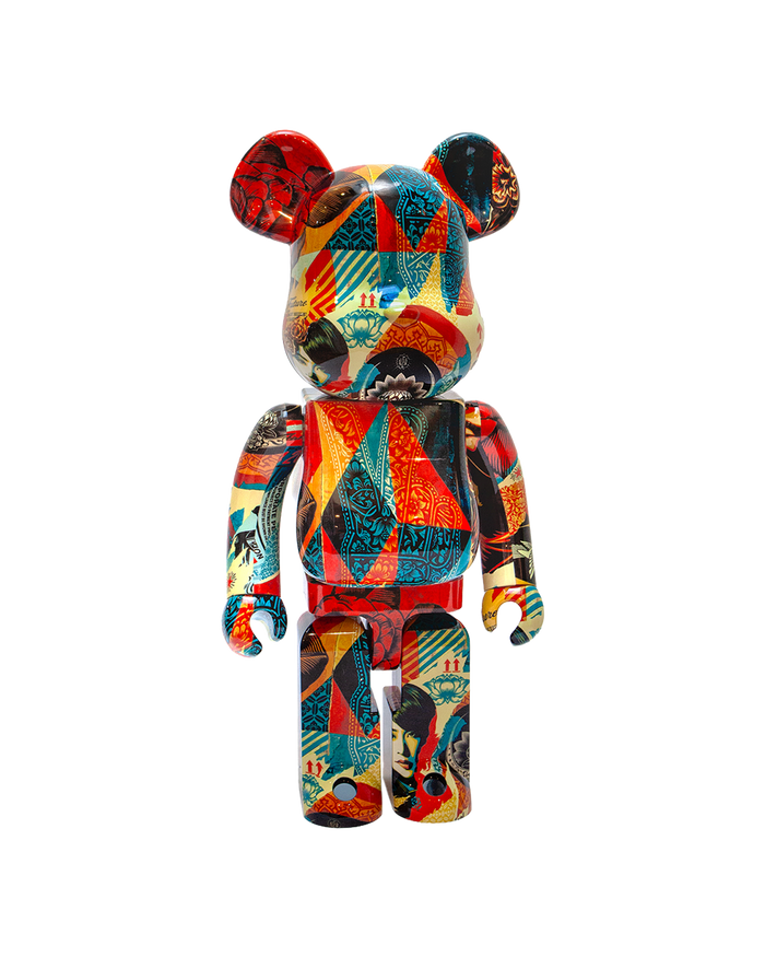 Shepard Fairey collage BEARBRICK 1000% - alternate view