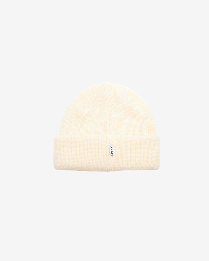 obey metal hyginen beanie unbleached