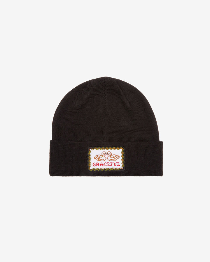 SWAN BEANIE BLACK