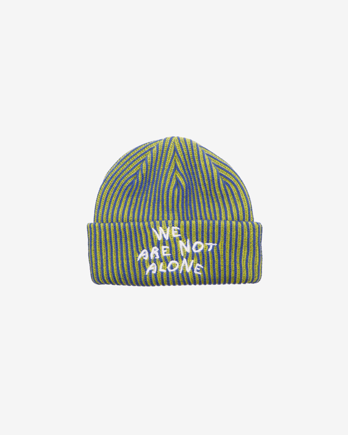 obey not alone beanie olympian blue multi