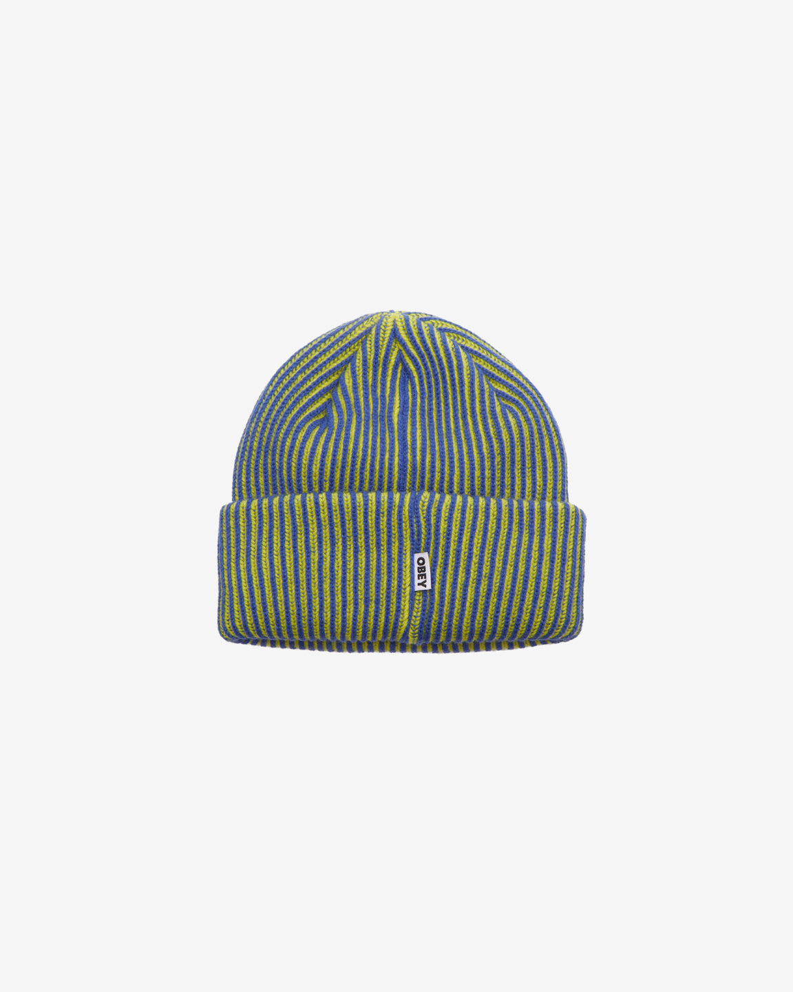 obey not alone beanie olympian blue multi