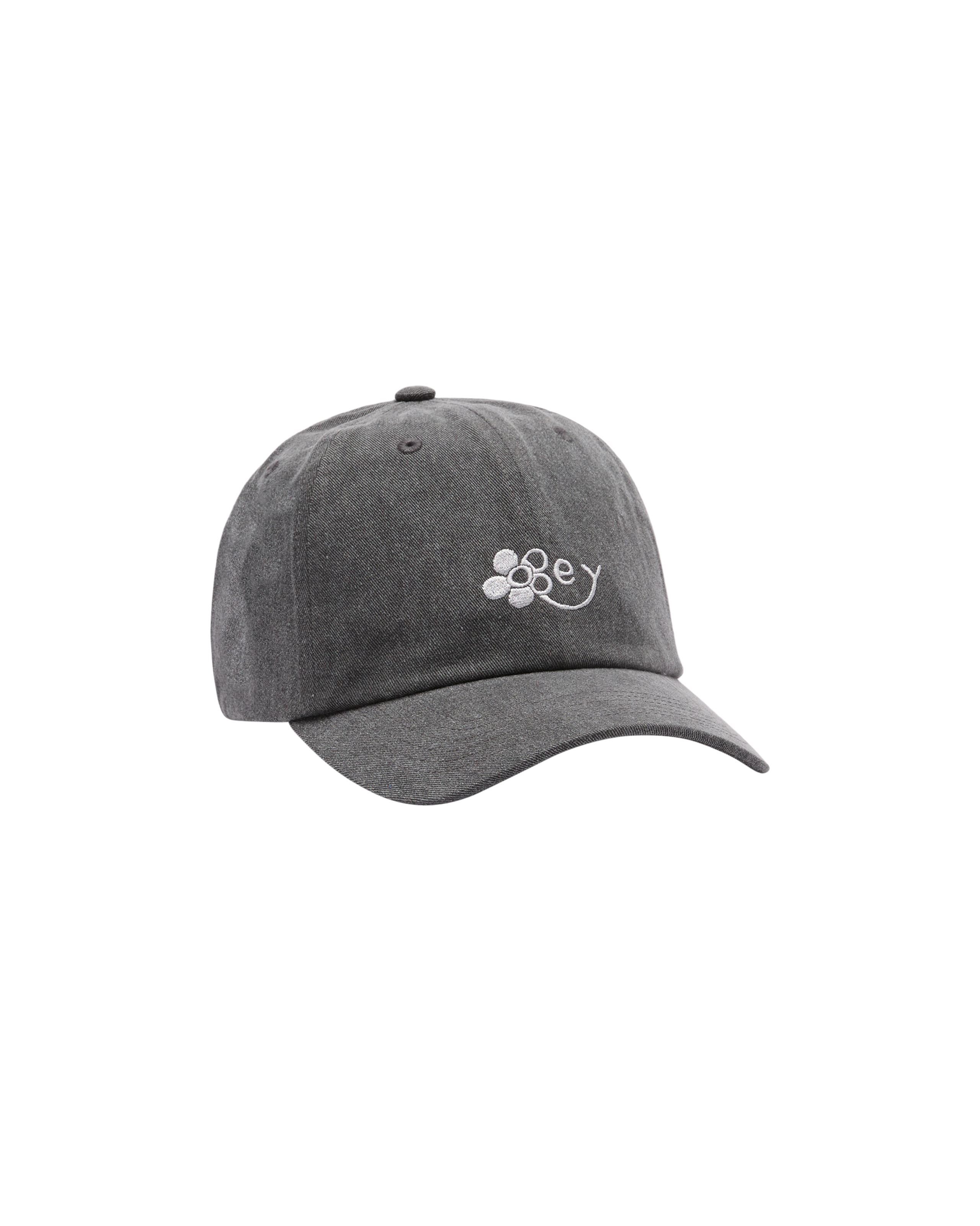 WASHED TWILL FLOWER STRAPBACK (zoomed)