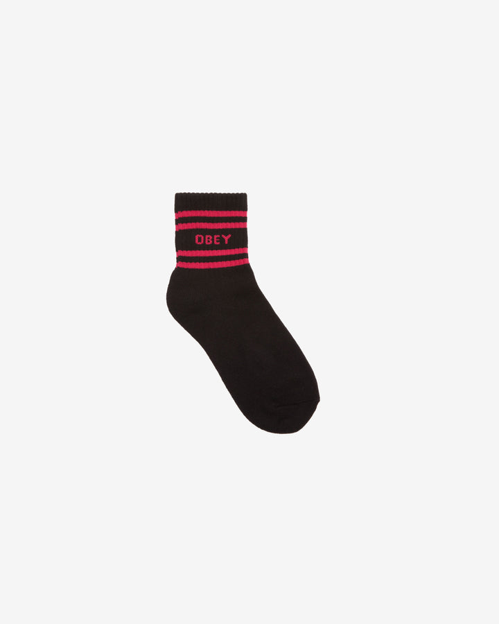 COOP SOCKS BLACK / RASPBERRY SORBET