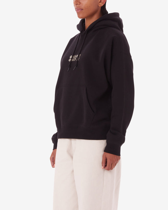 obey gallery pullover digital black