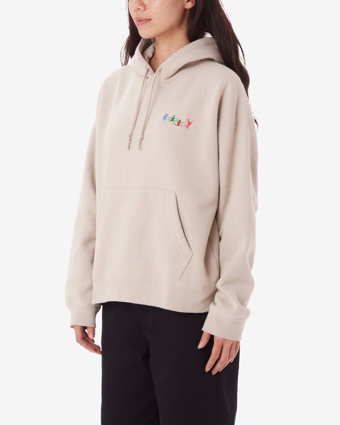 obey play pullover silver grey