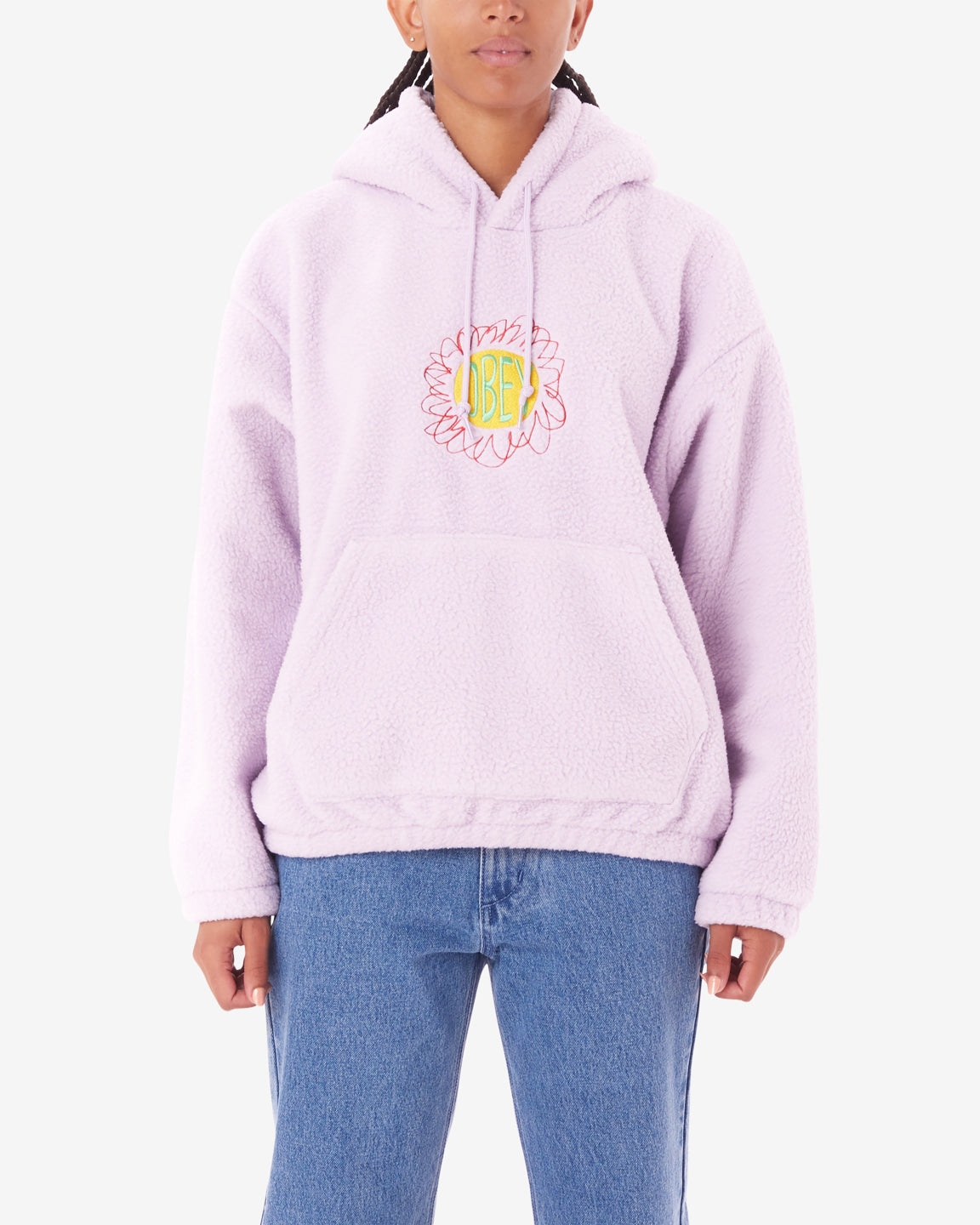 obey daisy pullover orchid petal