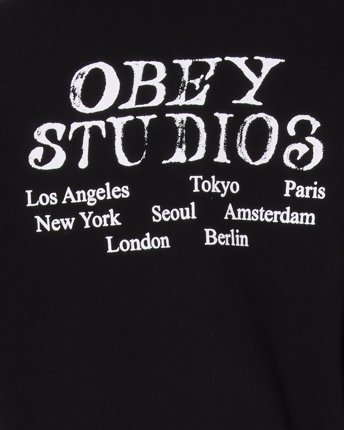 obey studios baggy relaxed pullover black