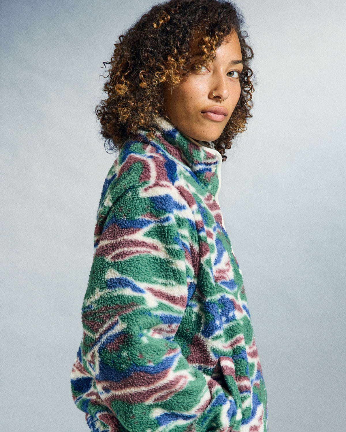 PASTURES MOCK NECK PULLOVER