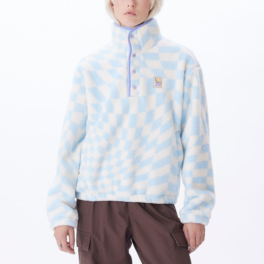 WAVY POP OVER JACKET CLEAR SKY MULTI | OBEY Clothing