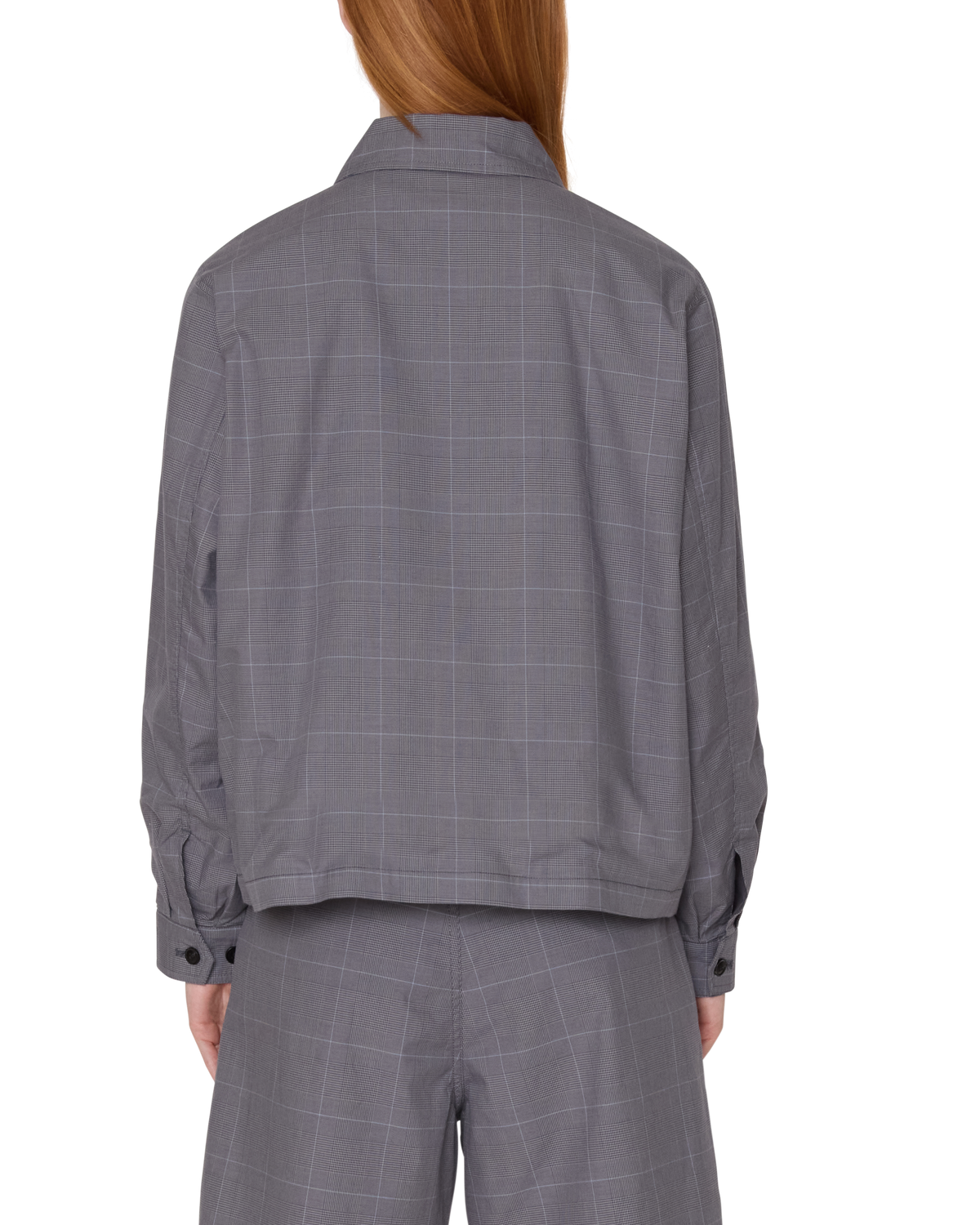 obey olivia plaid jacket grey plaid
