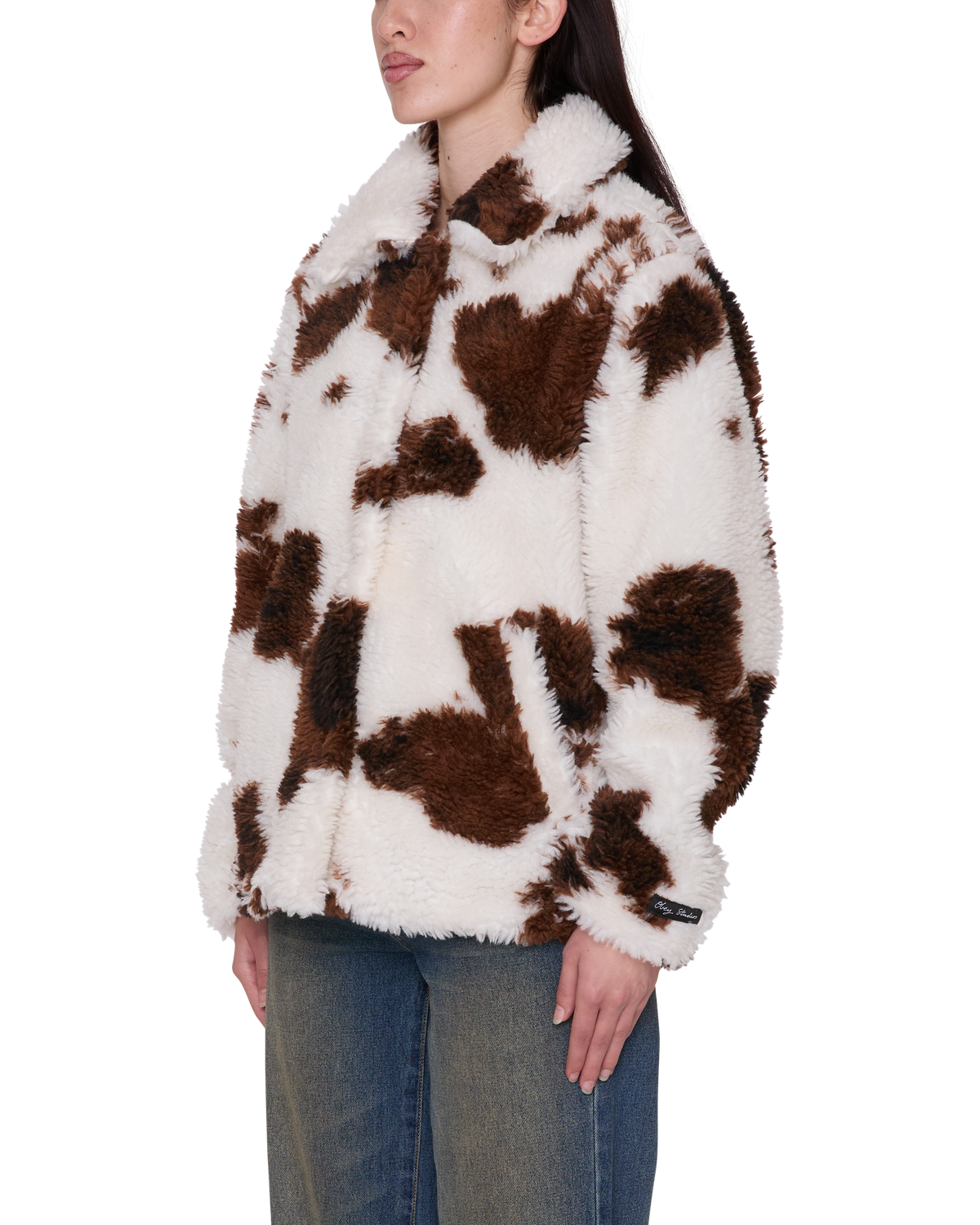 obey-nolie-sherpa-short-coat-cow-print