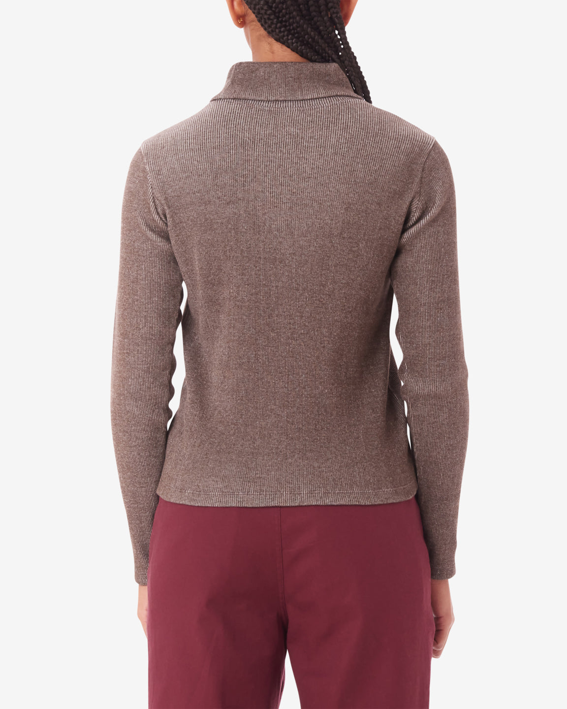 obey alias turtleneck java brown multi