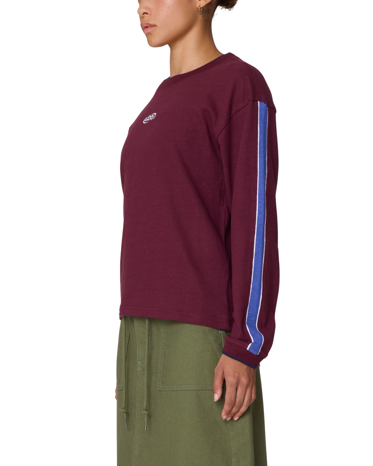 RALLY SLEEVE STRIPE LS TOP