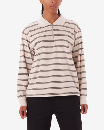 LAUREL STRIPE LS POLO