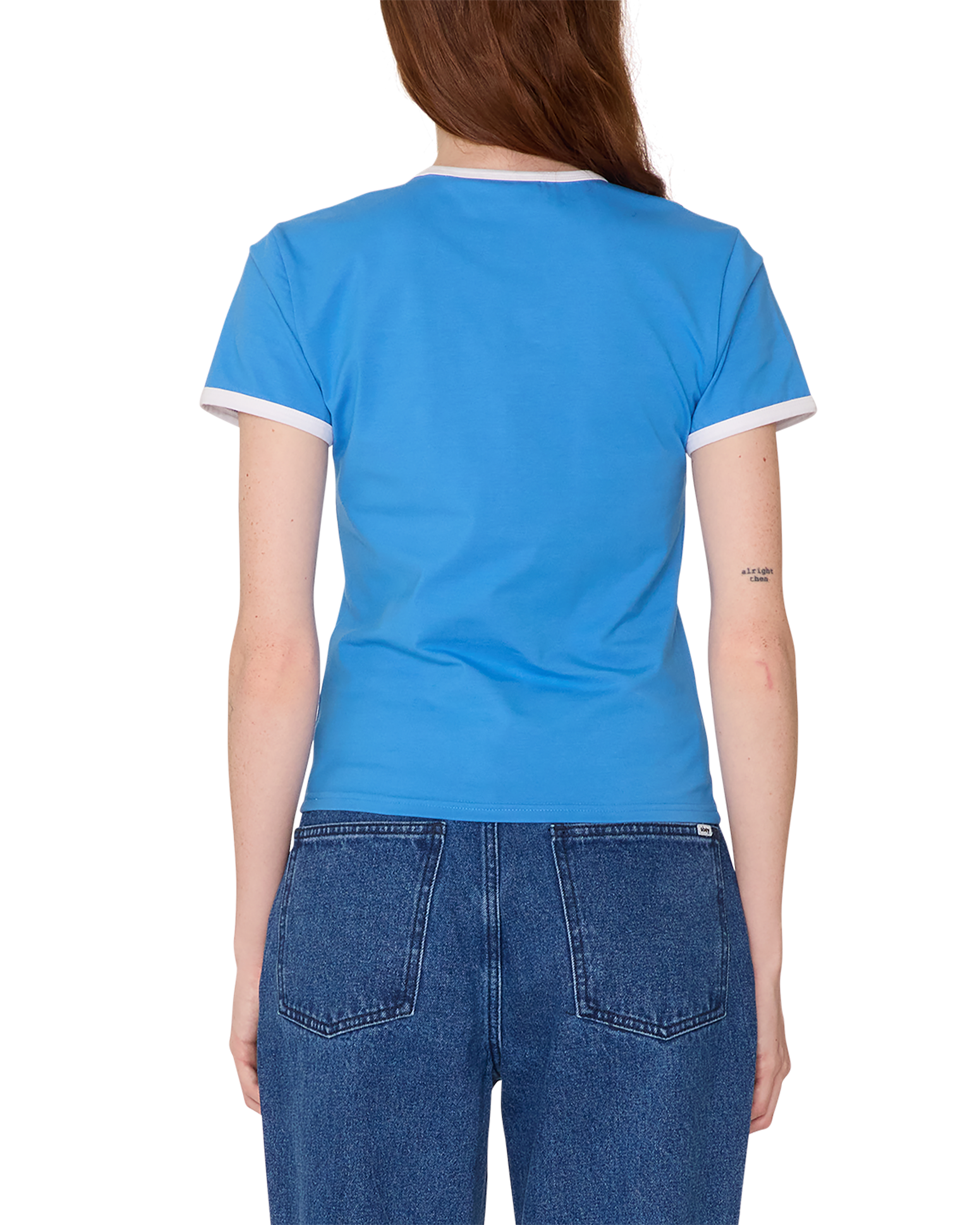 obey tyler ringer t shirt blue