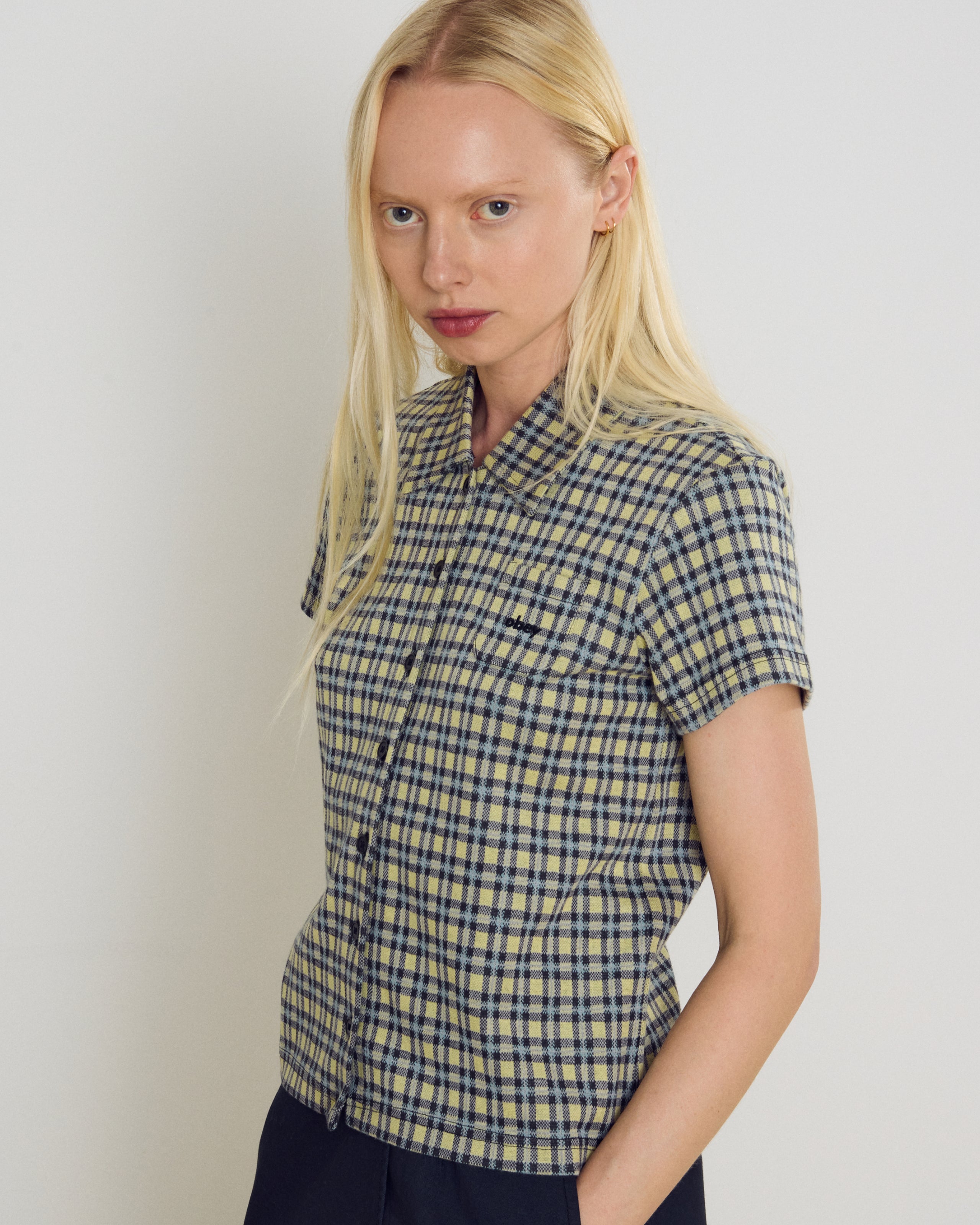 obey-lila-micro-check-polo-yellow-multi (zoomed)